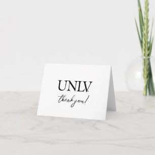 University of Nevada Las Vegas UNLV Wordmark Letterpress Thank You Card