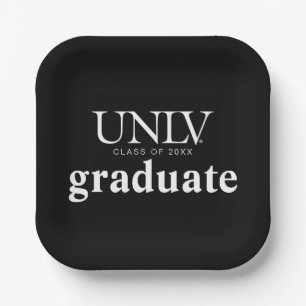 University of Nevada   Las Vegas UNLV Wordmark Paper Plates