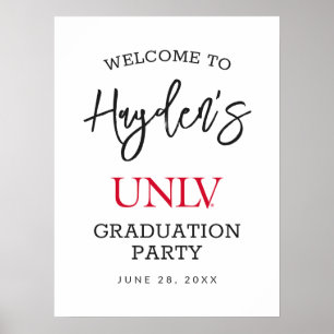 University of Nevada   Las Vegas UNLV Wordmark Poster