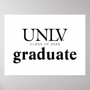 University of Nevada   Las Vegas UNLV Wordmark Poster