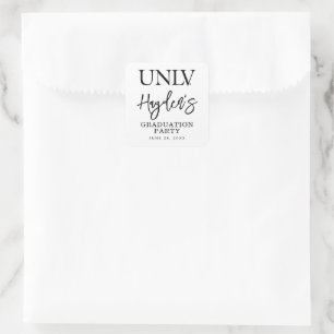 University of Nevada   Las Vegas UNLV Wordmark Square Sticker