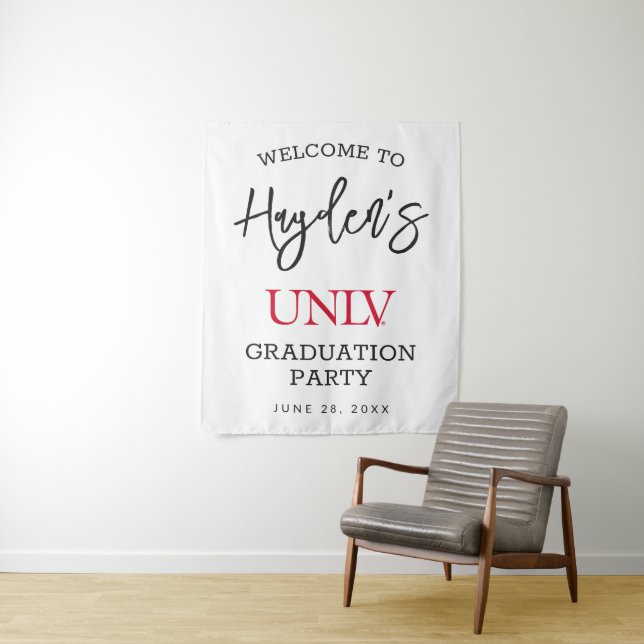 University of Nevada | Las Vegas UNLV Wordmark Tapestry (In Situ)