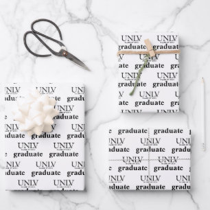 University of Nevada   Las Vegas UNLV Wordmark Wrapping Paper Sheets