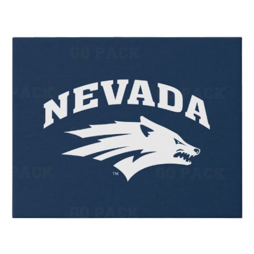 University of Nevada Logo Watermark Faux Canvas Print