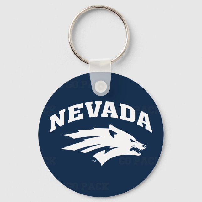 University of Nevada Logo Watermark Keychain (Front)