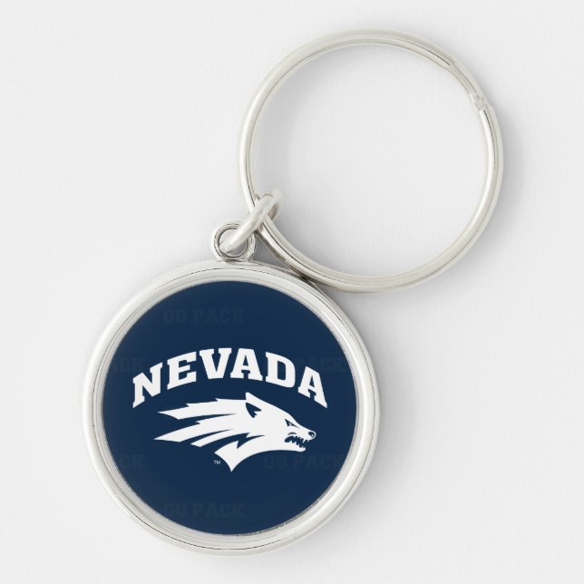 University of Nevada Logo Watermark Keychain (Front)