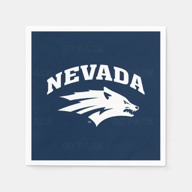 University of Nevada Logo Watermark Napkins (Front)