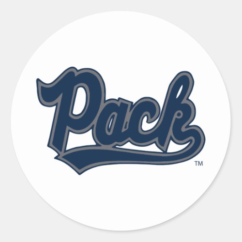 University of Nevada Pack Classic Round Sticker