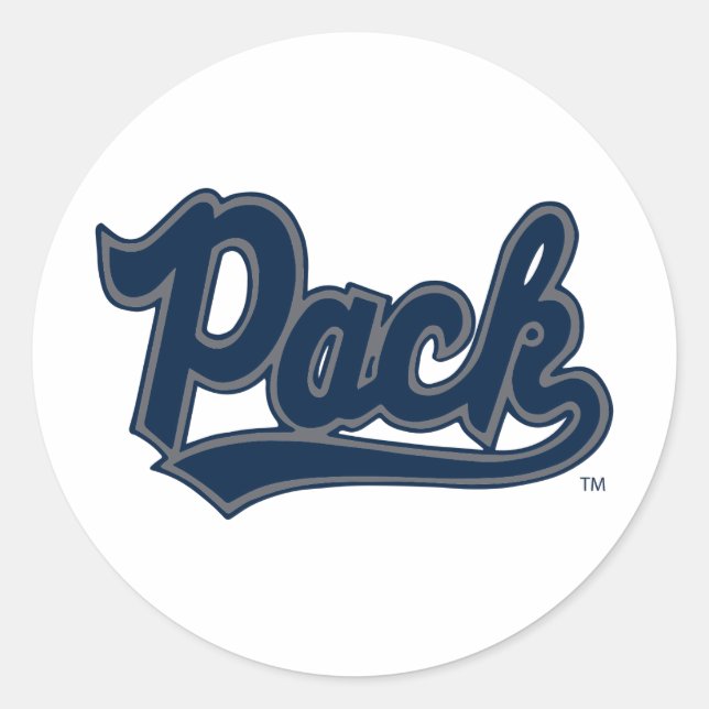 University of Nevada Pack Classic Round Sticker (Front)