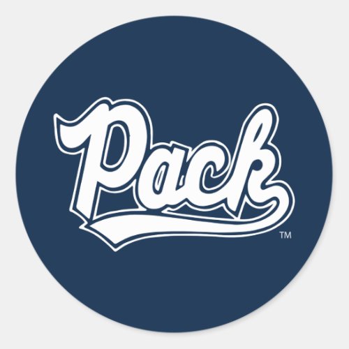 University of Nevada Pack Classic Round Sticker