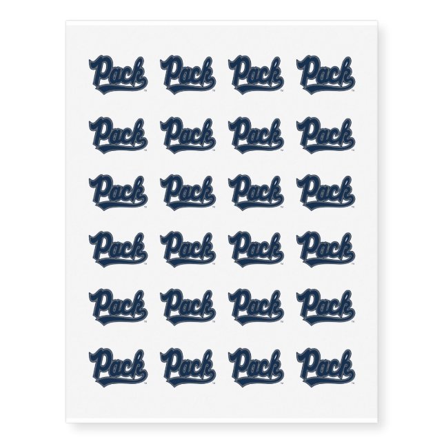 University of Nevada Pack Temporary Tattoos (Front)