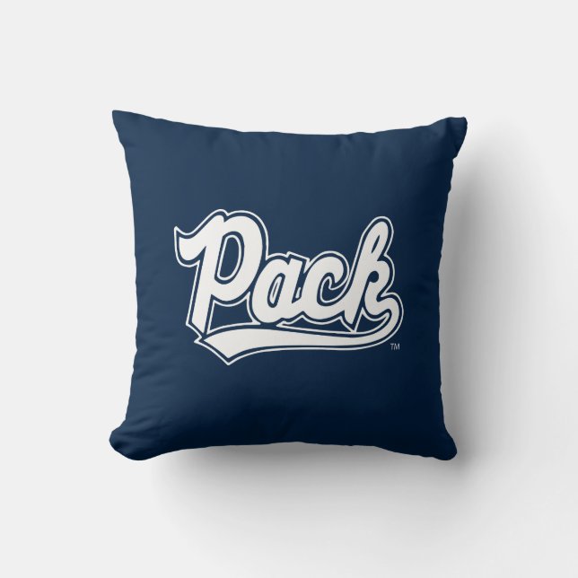University of Nevada Pack Throw Pillow (Front)