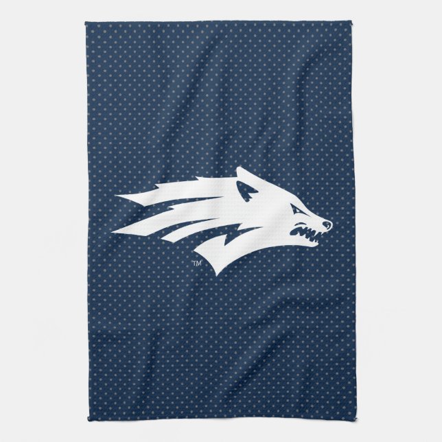 University of Nevada Polka Dot Pattern Kitchen Towel (Vertical)