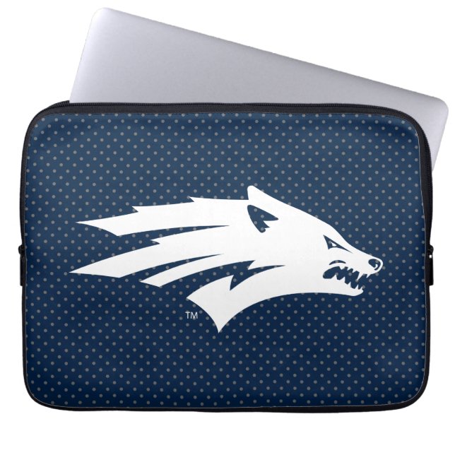 University of Nevada Polka Dot Pattern Laptop Sleeve (Front)