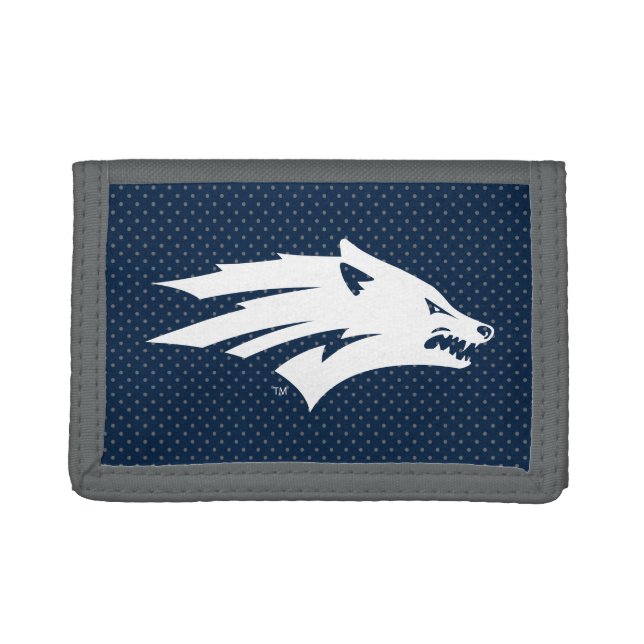 University of Nevada Polka Dot Pattern Trifold Wallet (Front)