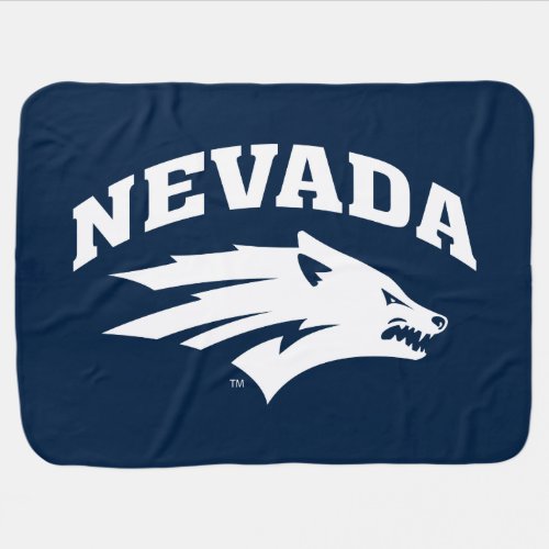 University of Nevada Sport Wolf Logo Baby Blanket