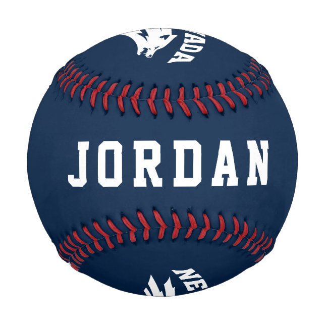 University of Nevada Sport Wolf Logo Baseball (Back)