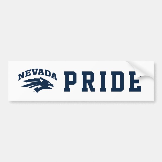 University of Nevada Sport Wolf Logo Bumper Sticker (Front)