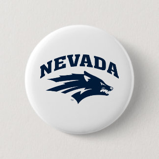 University of Nevada Sport Wolf Logo Button