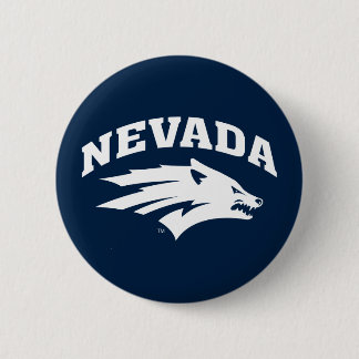 University of Nevada Sport Wolf Logo Button