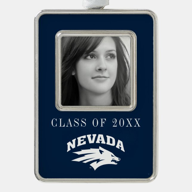 University of Nevada Sport Wolf Logo Christmas Ornament (Front)