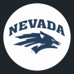 University of Nevada Sport Wolf Logo Classic Round Sticker<br><div class="desc">Check out these Nevada Wolf Pack designs! Show off your Silver and Blue pride with these new University products. These make the perfect gifts for the Nevada student, alumni, family, friend or fan in your life. All of these Zazzle products are customizable with your name, class year, or club. Go...</div>