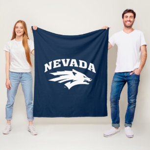 University of Nevada Sport Wolf Logo Fleece Blanket