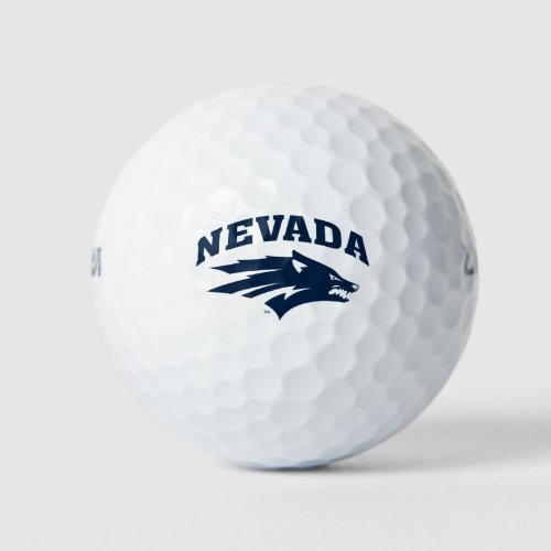 University of Nevada Sport Wolf Logo Golf Balls