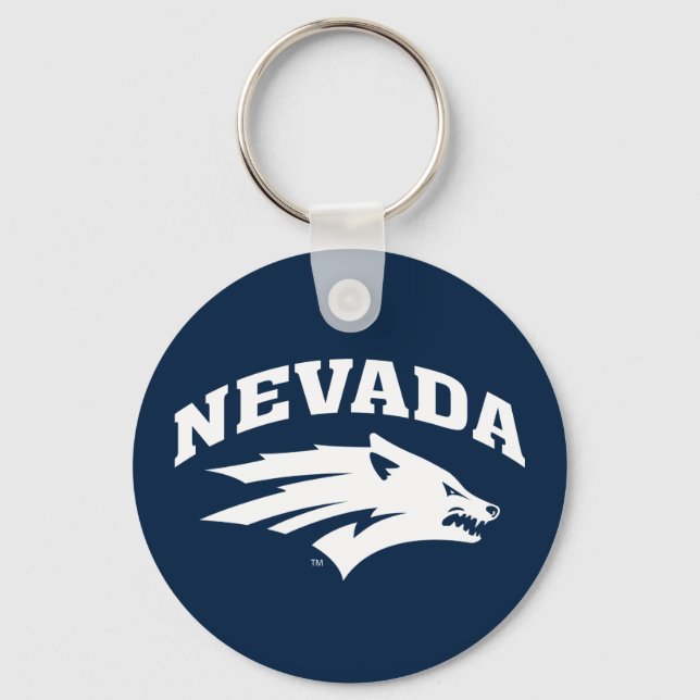 University of Nevada Sport Wolf Logo Keychain (Front)