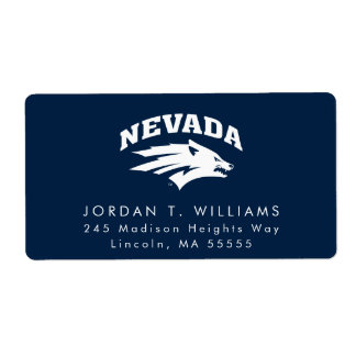 University of Nevada Sport Wolf Logo Label