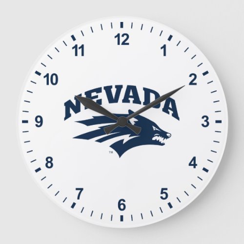 University of Nevada Sport Wolf Logo Large Clock