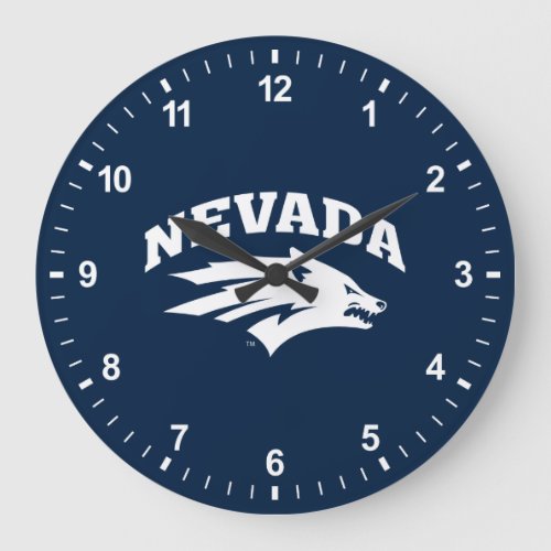 University of Nevada Sport Wolf Logo Large Clock