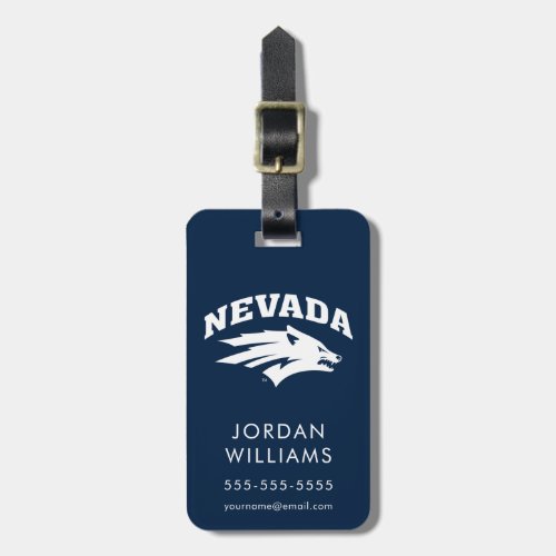 University of Nevada Sport Wolf Logo Luggage Tag