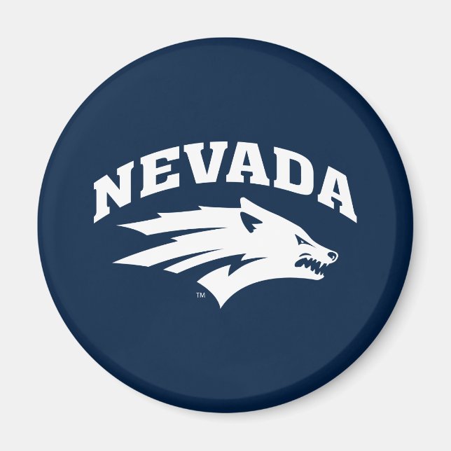 University of Nevada Sport Wolf Logo Magnet (Front)