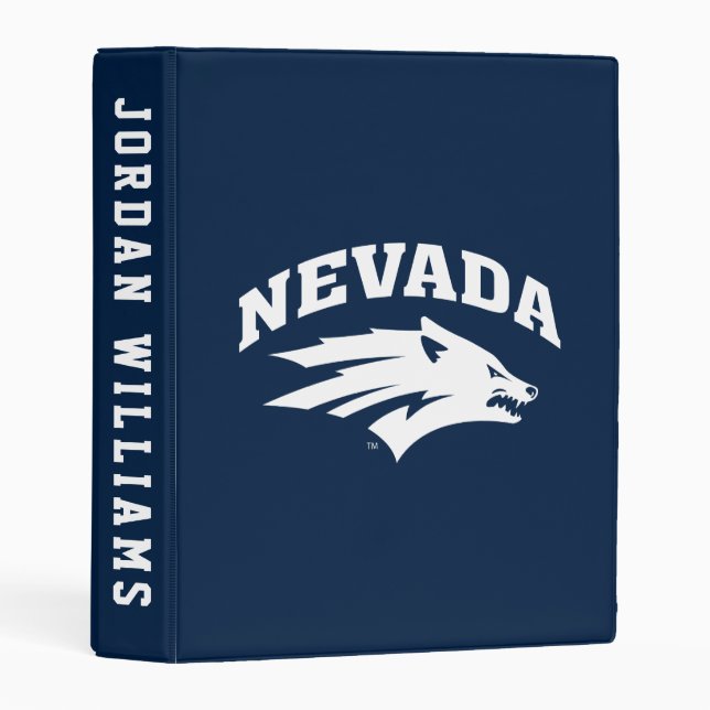 University of Nevada Sport Wolf Logo Mini Binder (Front/Spine)