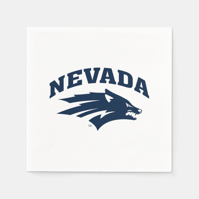 University of Nevada Sport Wolf Logo Napkins (Front)
