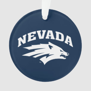 University of Nevada Sport Wolf Logo Ornament