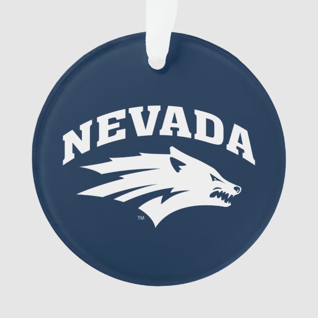 University of Nevada Sport Wolf Logo Ornament (Front)