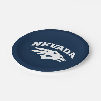 University of Nevada Sport Wolf Logo Paper Plates