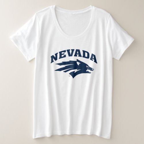 University of Nevada Sport Wolf Logo Plus Size T_Shirt