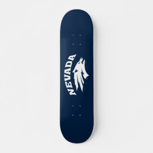 University of Nevada Sport Wolf Logo Skateboard