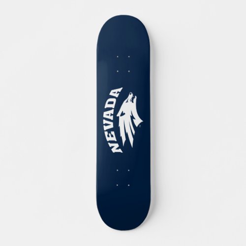 University of Nevada Sport Wolf Logo Skateboard