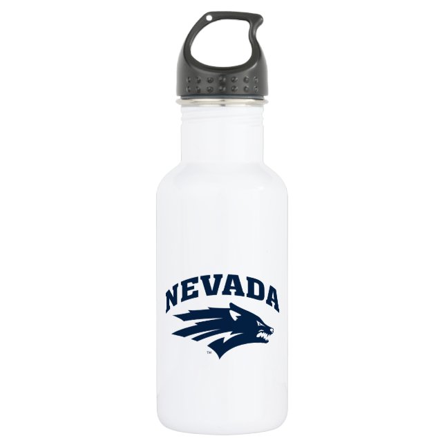 University of Nevada Sport Wolf Logo Stainless Steel Water Bottle (Front)