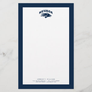 University of Nevada Sport Wolf Logo Stationery