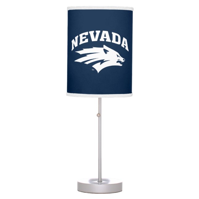 University of Nevada Sport Wolf Logo Table Lamp (Front)