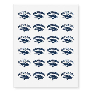 University of Nevada Sport Wolf Logo Temporary Tattoos