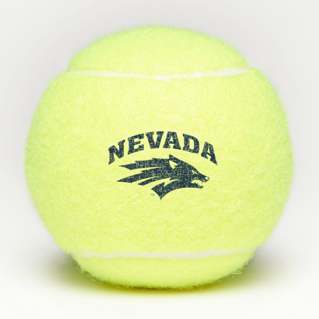University of Nevada Sport Wolf Logo Tennis Balls (Front)