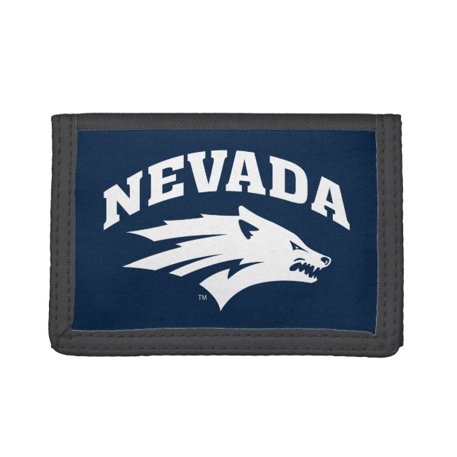 University of Nevada Sport Wolf Logo Trifold Wallet (Front)