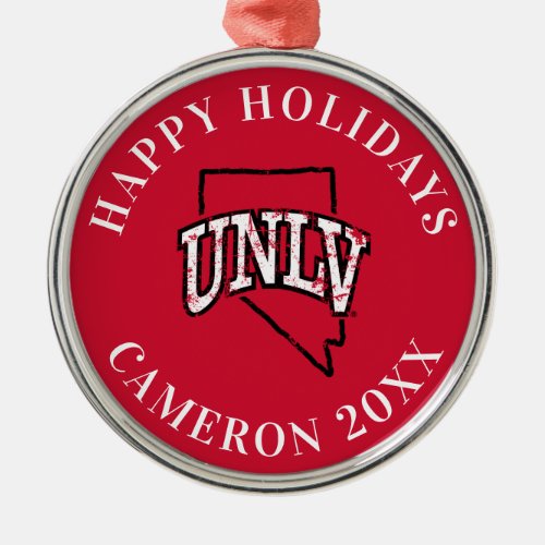 University of Nevada State Love Metal Ornament