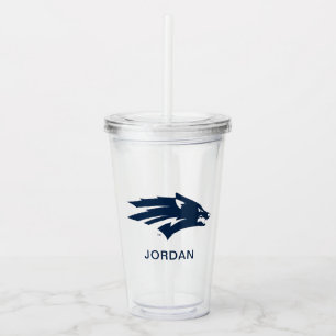 University of Nevada Wolf Logo Acrylic Tumbler